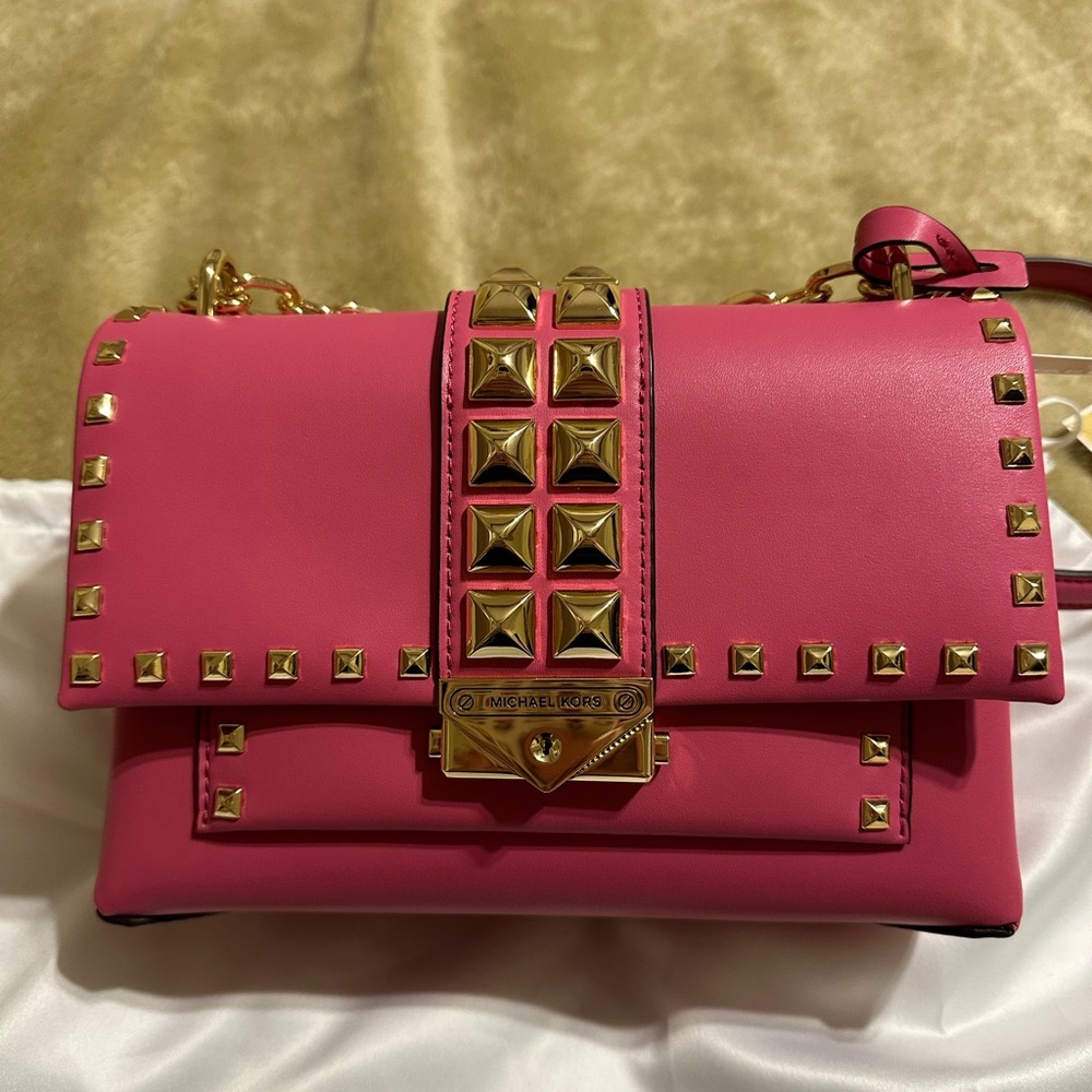 BNWT MICHAEL KORS CECE BAG FUSCHIA/HOT PINK